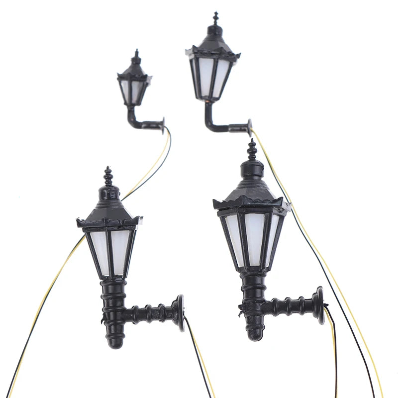 Dollhouse Wall Lamp LED Light for Miniature Garden and Room Decor - Warm White