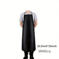 Heavy Duty Waterproof PU Leather Work Apron for Kitchen, Butchery & Workshop