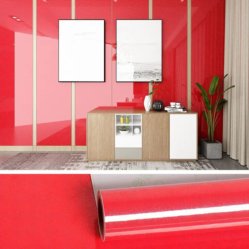 Pearl White Self-Adhesive Wallpaper for Walls and Furniture - Waterproof Decor Film