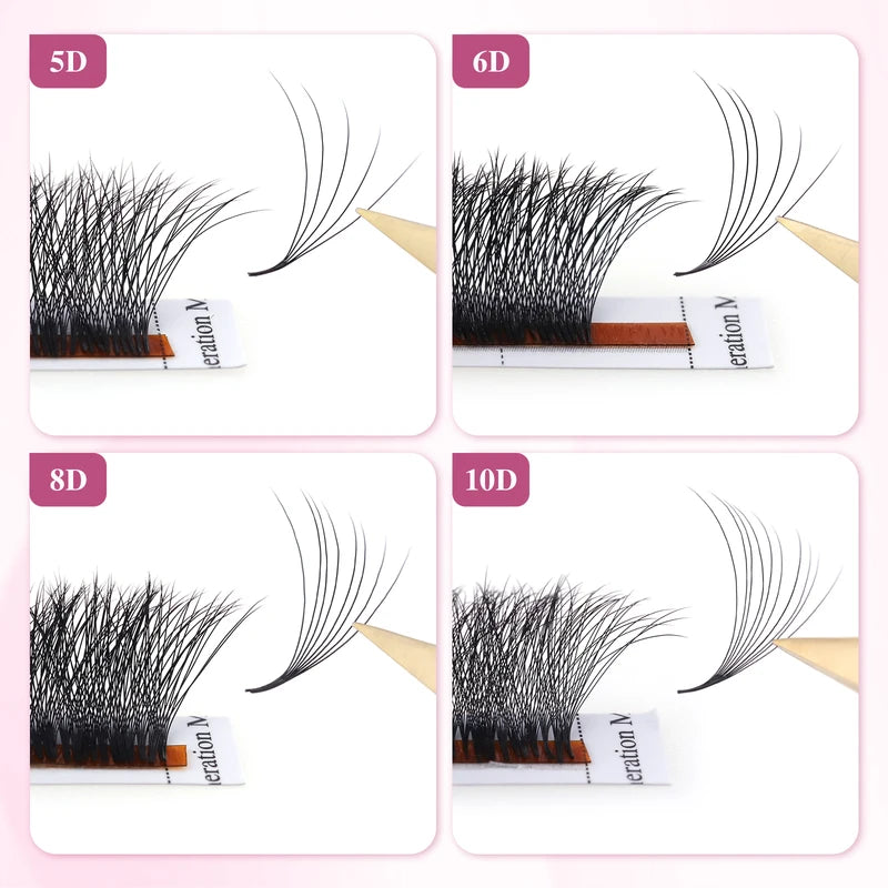 Mega Volume Premade Eyelash Extension Fans - 1200 Fans for Lash Artists