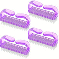 4Pcs Nail Art Tools Kit with Large Nail Polish Brush Dust Brush & Cuticle Pusher