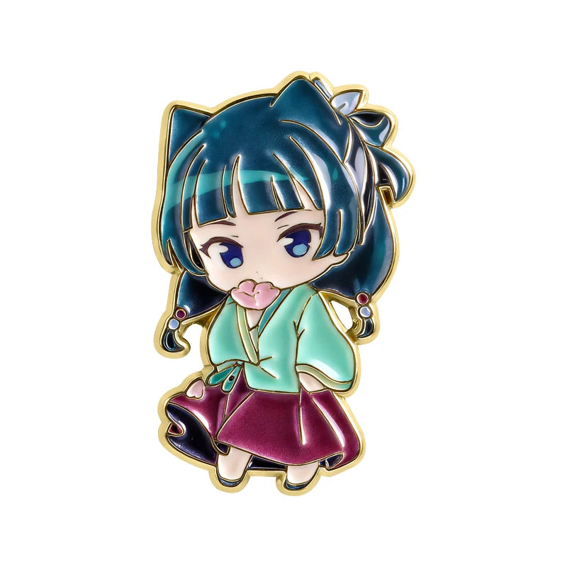 Maomao Anime Brooch Enamel Pins Cute Japanese Cartoon Character Gift for Fans
