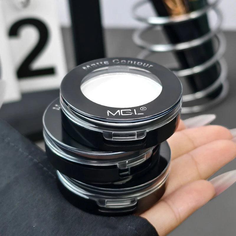 Matte Contour Palette for Natural Daily Makeup, Easy to Blend Face Powder for 3D Nose and Cheek Highlight and Shading