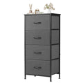4-Drawers Fabric Storage Cabinet with Steel Frame for Living Room and Closet