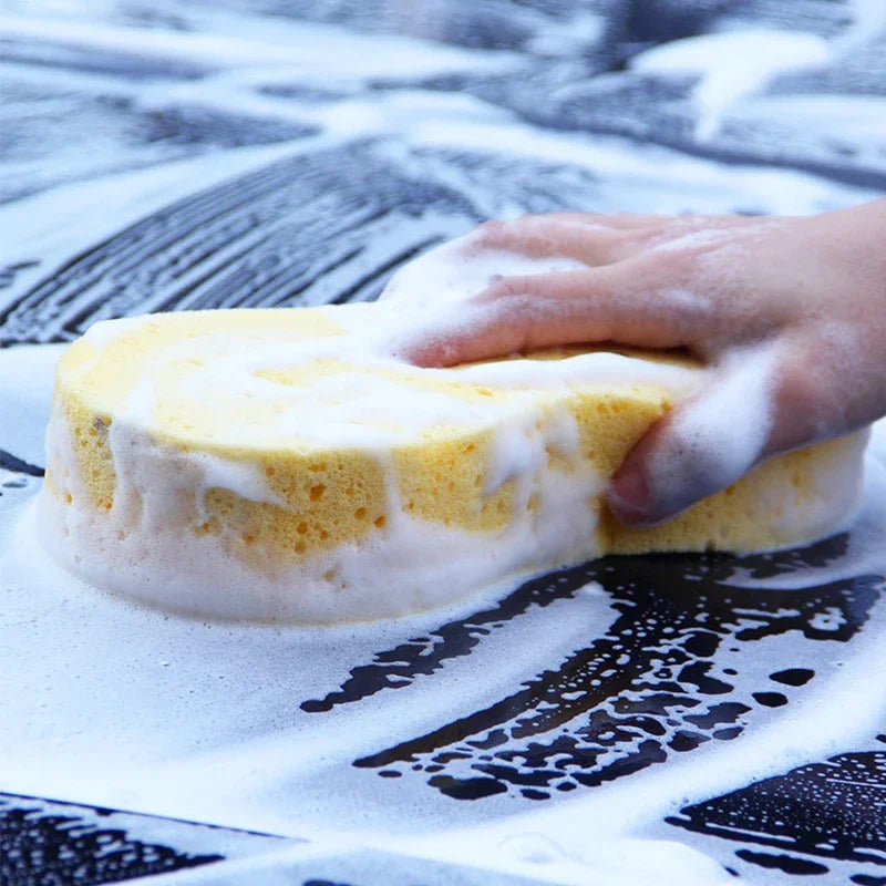 Large 8-Shaped Honeycomb Car Cleaning Sponge Block High-Density Auto Wash & Wax Tool