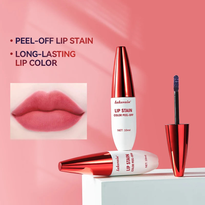 Long-Lasting Peel-Off Matte Lip Stain - Waterproof Lipstick, Lip Makeup