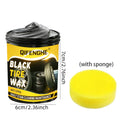 Black Tire Wax & Tire Shine Cleaner for Car Maintenance - Long-Lasting Gloss