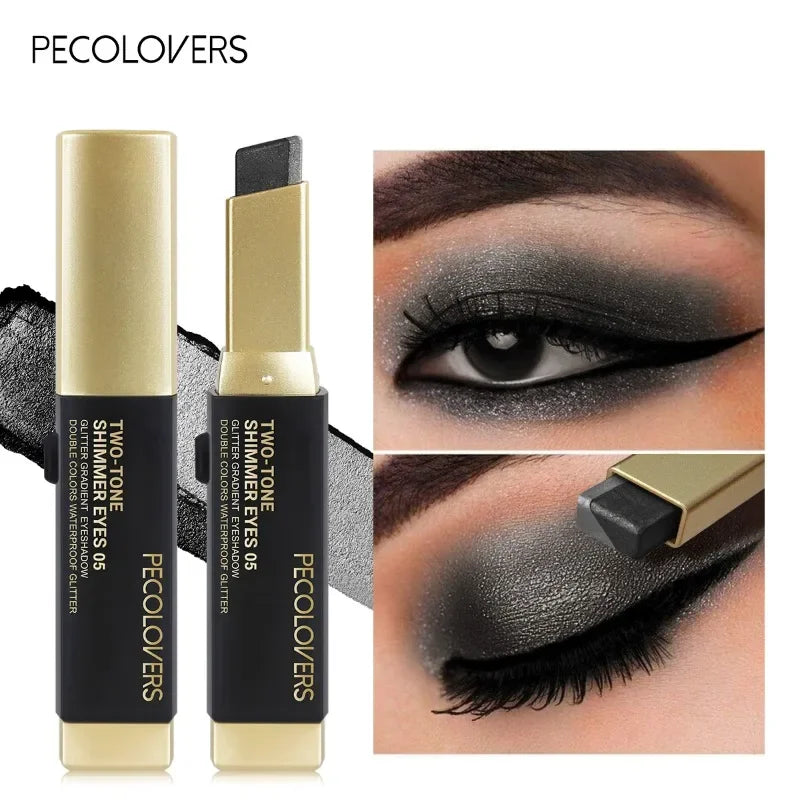 Waterproof Metallic Eyeshadow Stick - Long-Lasting Highlight & Shadow Makeup