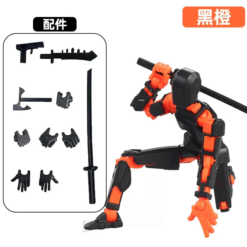 Multi-Jointed 3D Printed Action Figures Toy Set for Kids & Adults - Shapeshift Robot