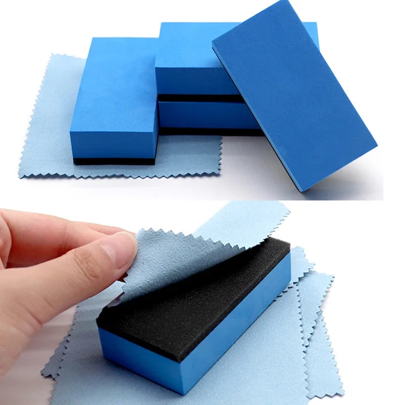 Car Ceramic Coating Sponge Applicator Pads for Wax & Polishing - Blue