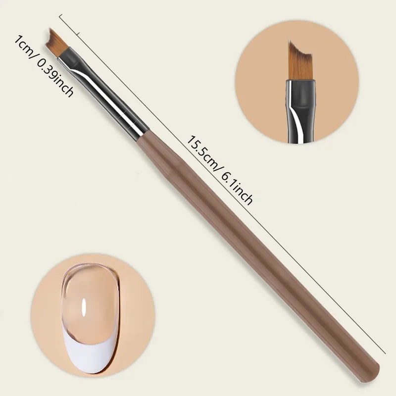 9Pcs Nail Art Brush Set Fine Line Painting Detailing Pens for Gel Nails