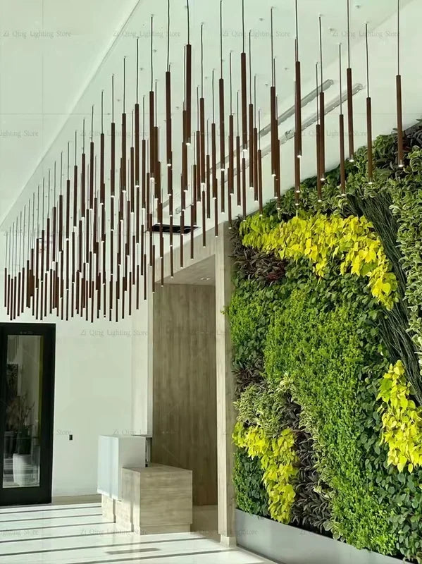 LED Long Chandeliers for Stairs & Living Rooms Minimalist Pendant Lighting