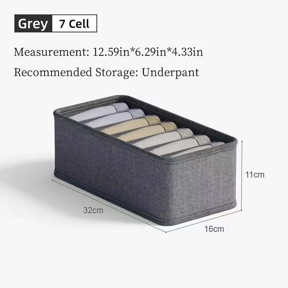 Foldable Underwear and Closet Organizer Storage Box - Multi-Color