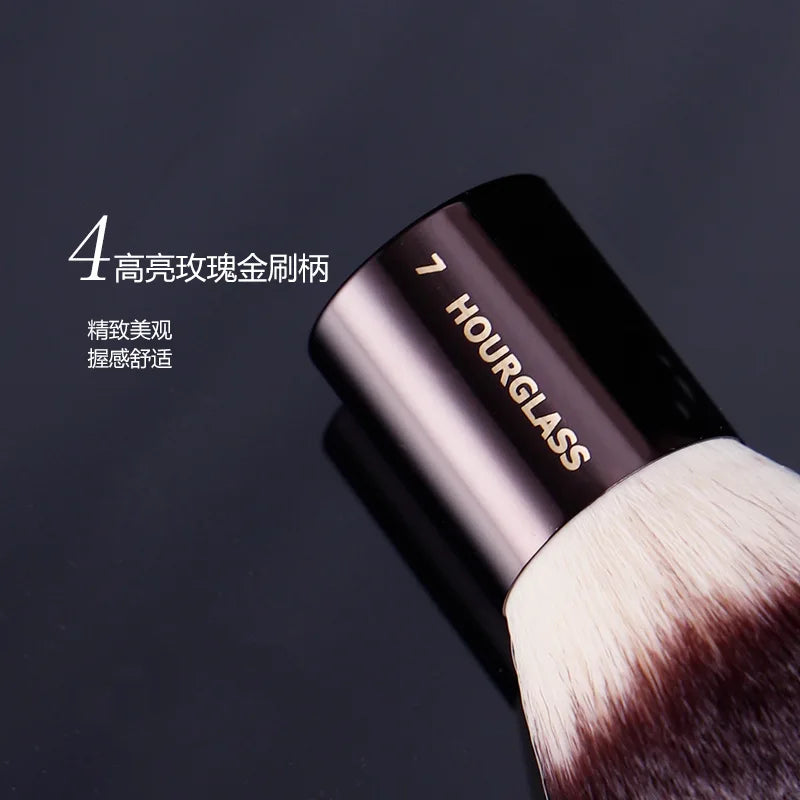 Finishing Makeup Brush - Powder Contour Professional Makeup Tool with Metal Handle