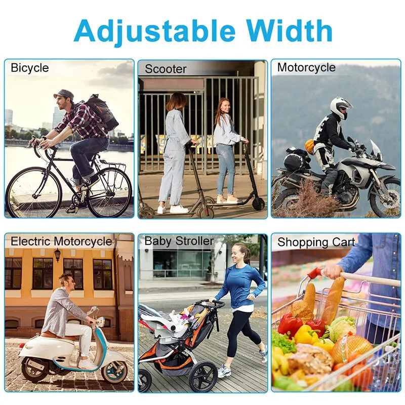 Universal Bike Phone Holder with 360° Rotation for Bicycle & Motorcycle