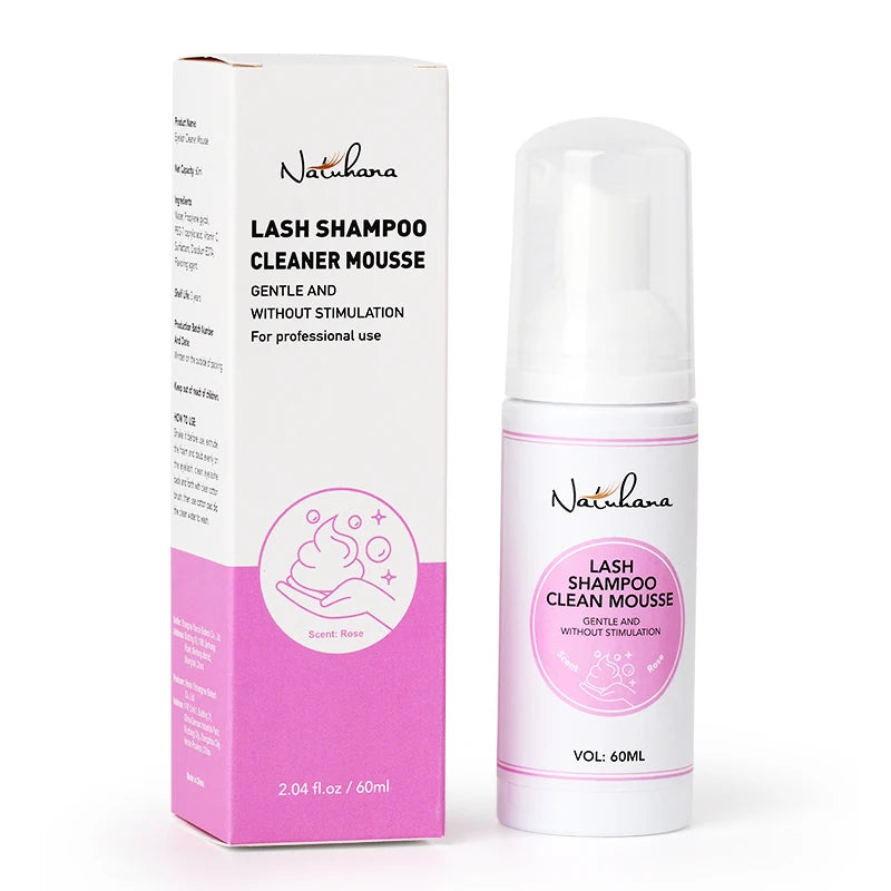 Eyelash Extension Shampoo Foam - Lash Cleaning Mousse for False Lashes - 60ml