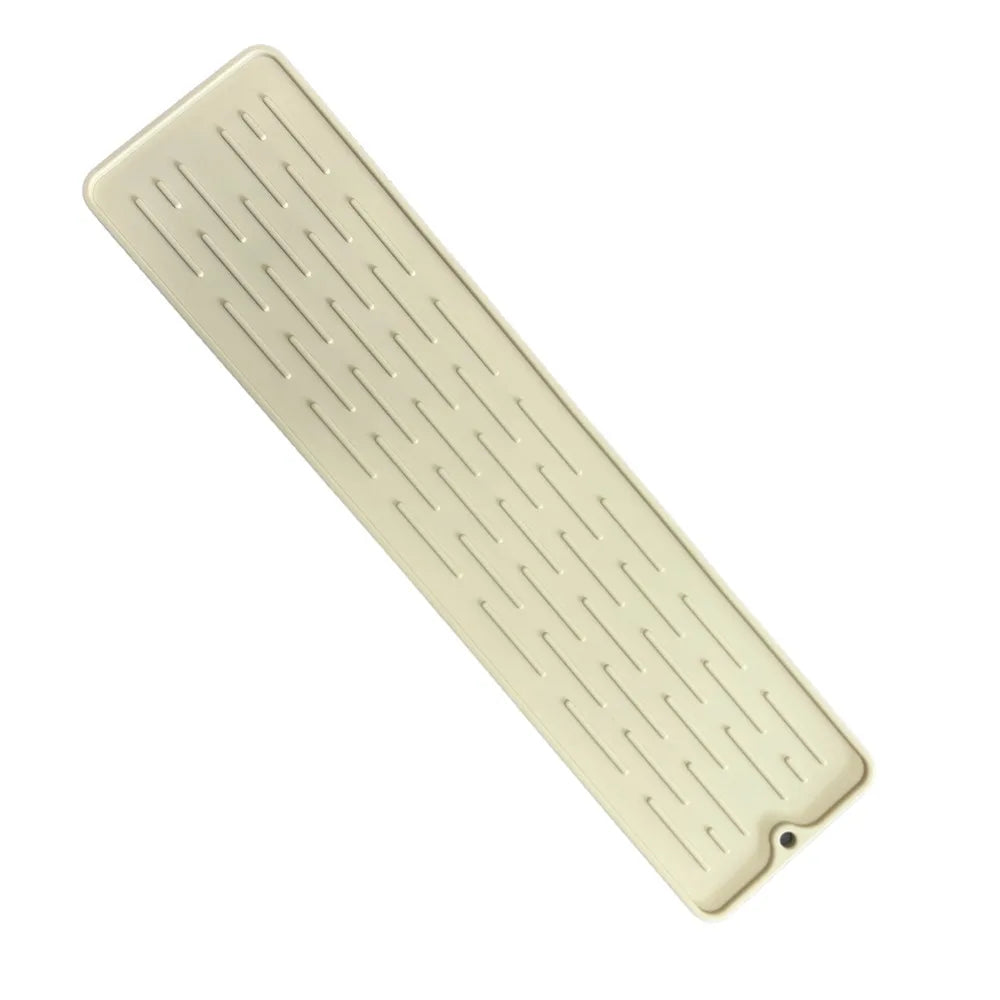 Silicone Kitchen Utensil Drying Mat - Heat-Resistant Non-Slip Dish Rack & Water Draining Pad