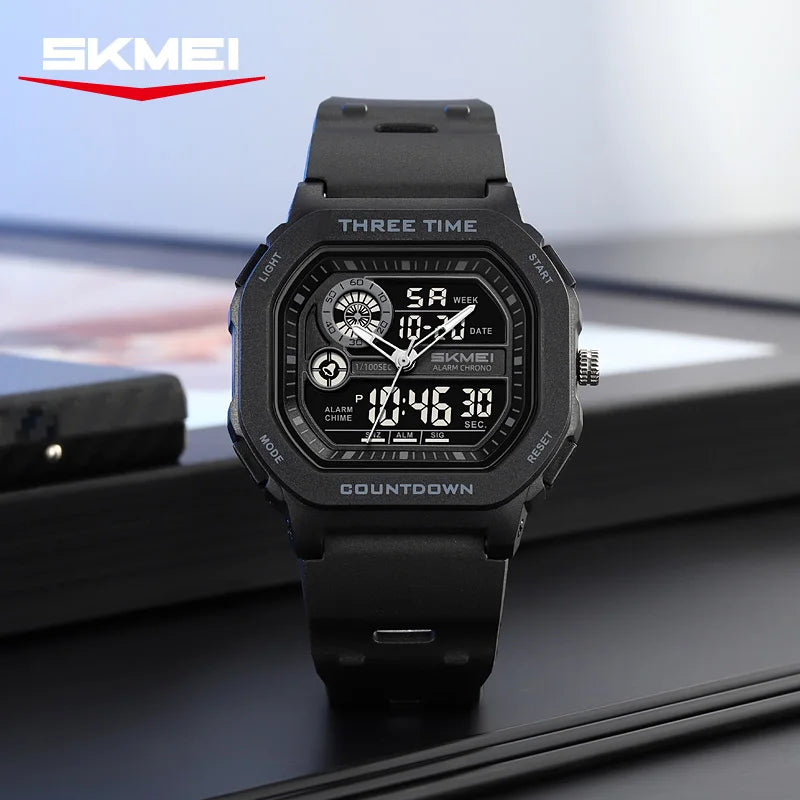 Men's Waterproof Digital Watch - Multifunctional Sports Military Style