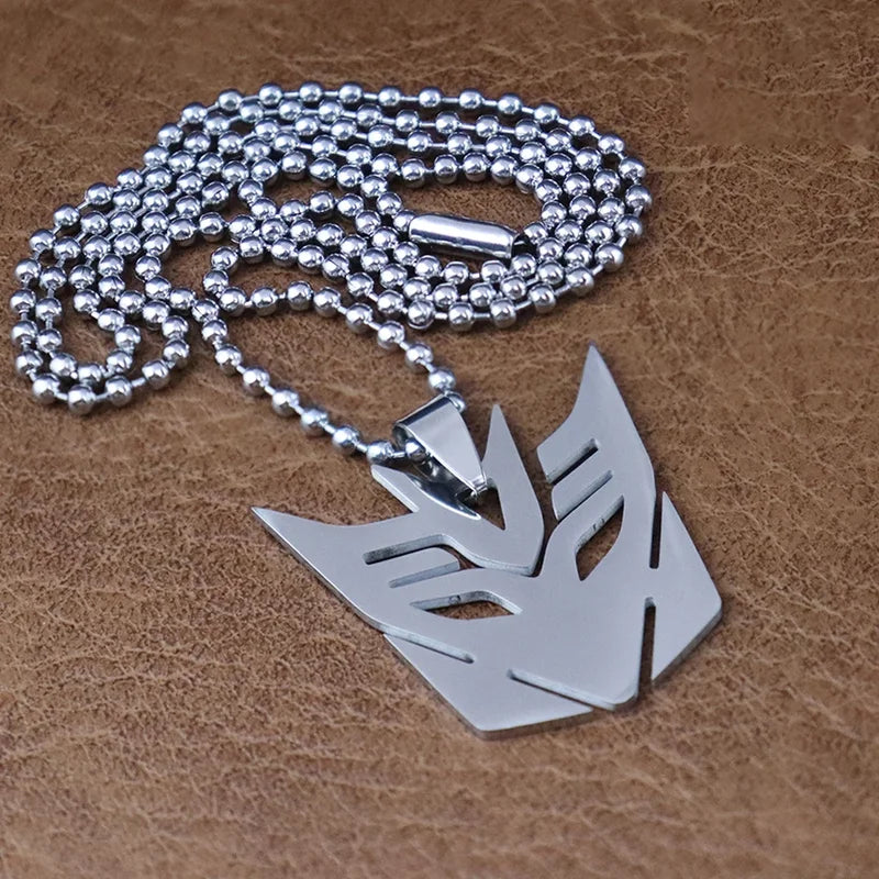 Autobots Pendant Necklace - Optimus Prime Decepticon Logo Men’s Jewelry Gift