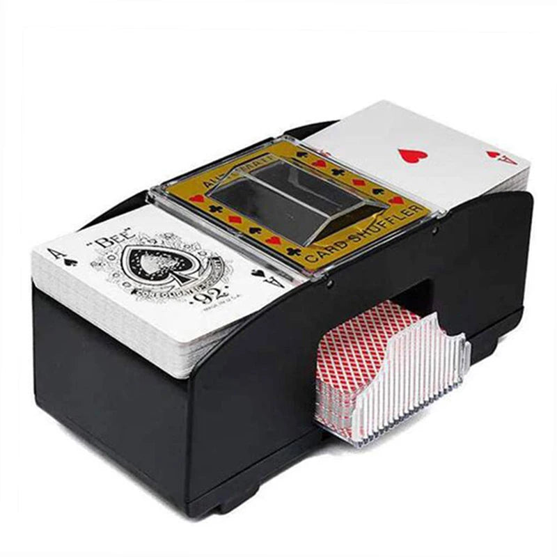 Automatic Card Shuffler Machine for Poker and Card Games - Battery Operated, Multiple Colors