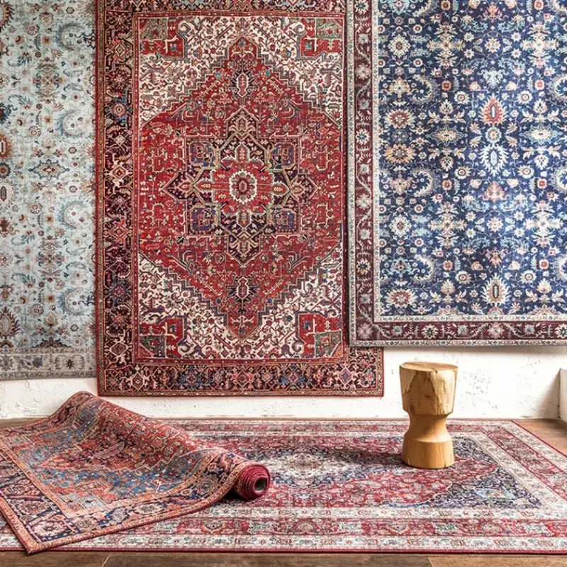 Luxury Living Room Rug with Plush Carpet for Bedroom & Sofa Decor