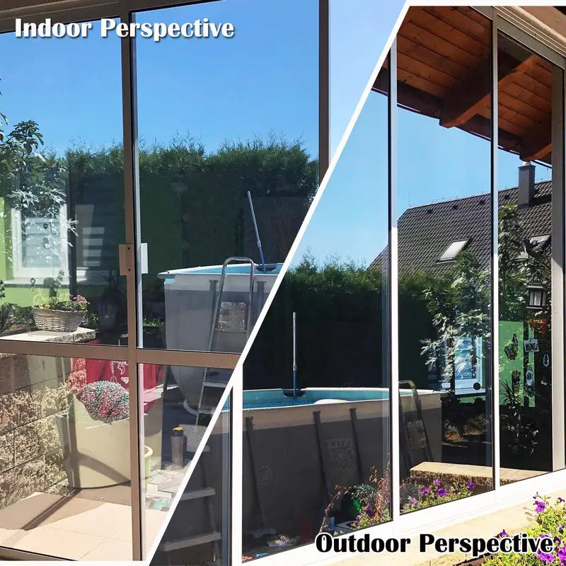One Way Window Film Mirror Effect Tint for Privacy Heat Control UV Protection