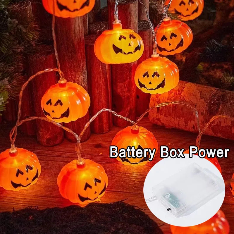 Halloween Pumpkin LED String Lights - 3M 20/40 Leds USB Decor for Party & Home