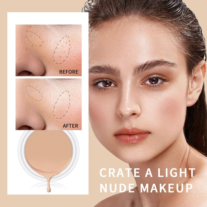 Waterproof & Sweatproof Concealer Cream for Tattoo Coverage - Long-Lasting Natural Finish
