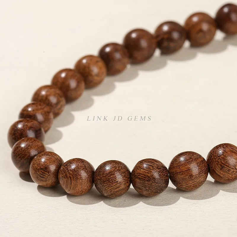 Natural Wood Bead Jewelry Making Supplies - Round Sandalwood Beads 6-10mm
