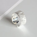 Adjustable Sterling Silver Ring for Women Men Fine Jewelry Gift