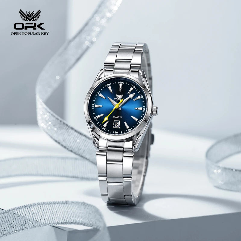 Women's Waterproof Quartz Watch with Calendar - Cross-Border Business Style