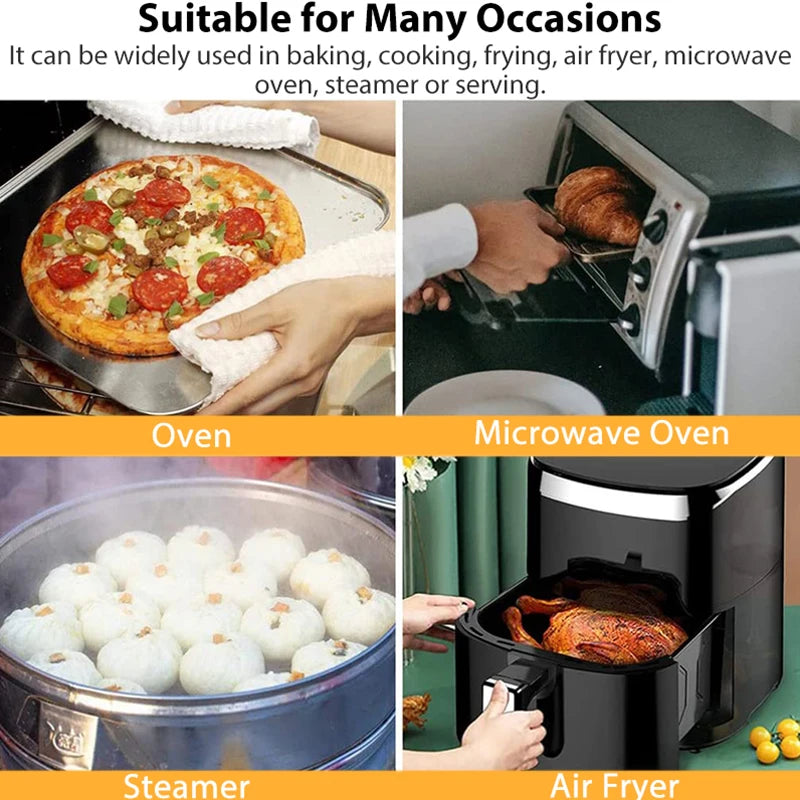 Round Silicone Baking Mat 8/9/10 Inch Non-Stick Reusable Baking Sheet Liners