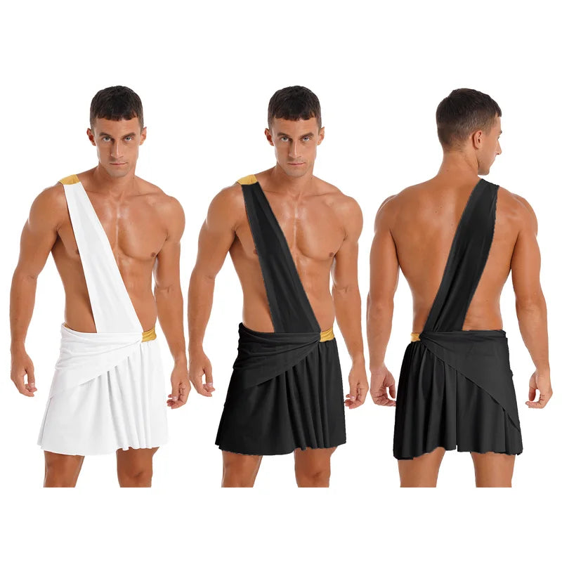 Greek God Costume Skirt for Men - Halloween Party Cosplay Knight Warrior Outfit