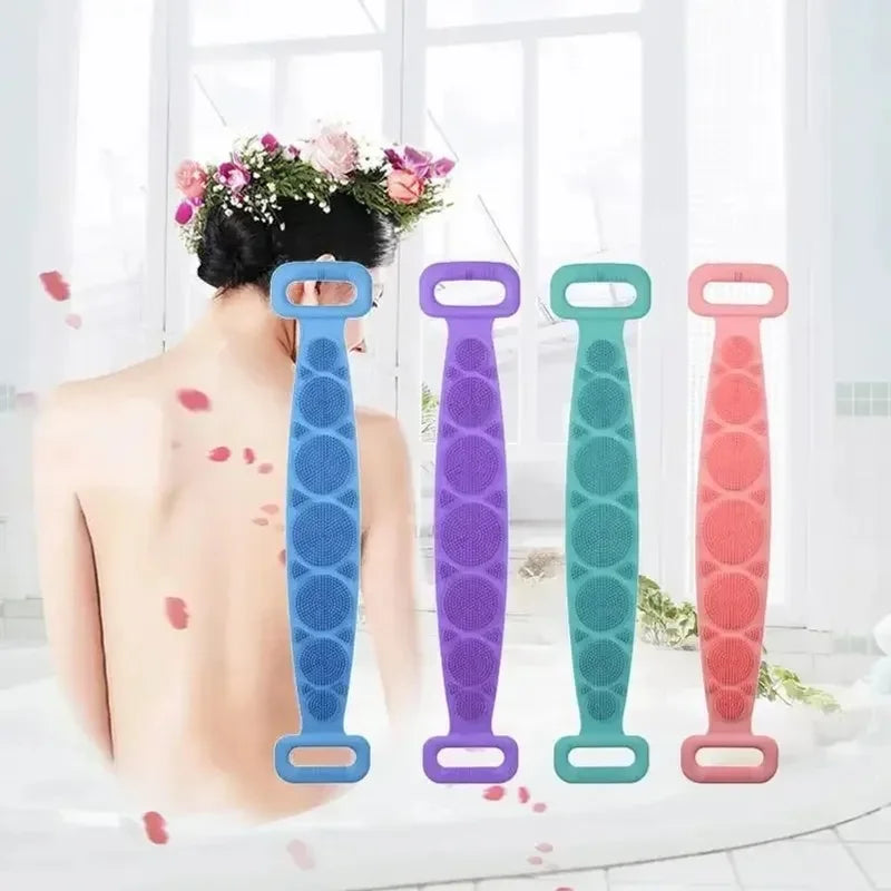 Silicone Back Scrubber Brush for Shower Bath Spa Massage Body Cleaning