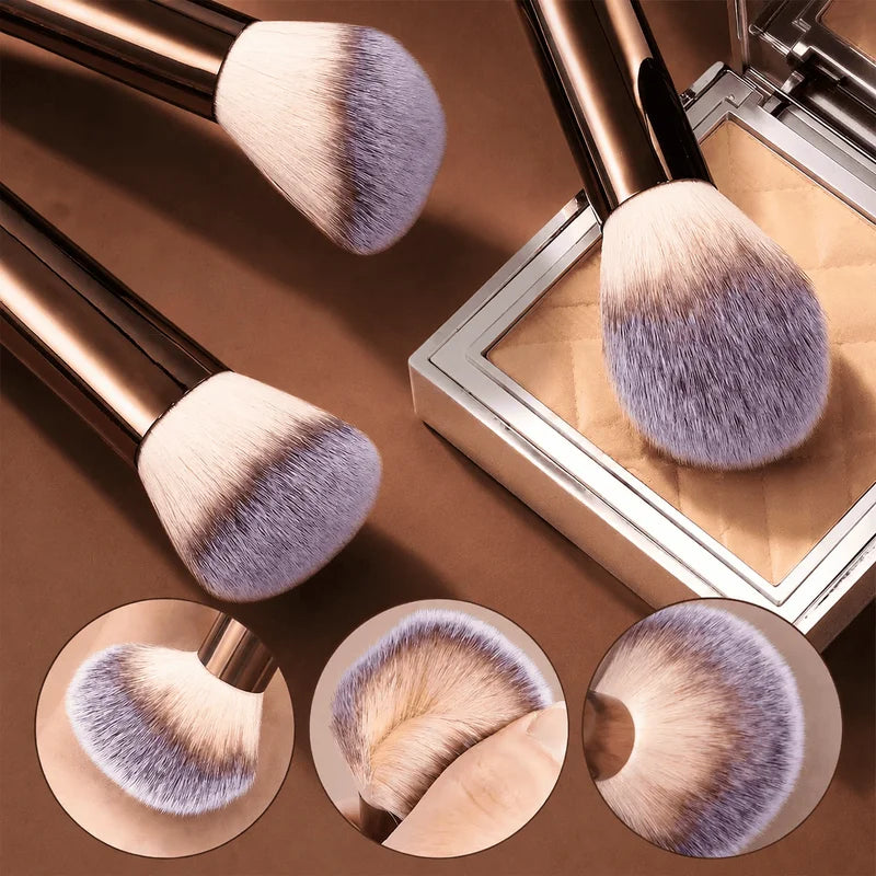 14-Piece Soft Bristle Makeup Brush Set for Face and Eyes - Professional Cosmetic Tools