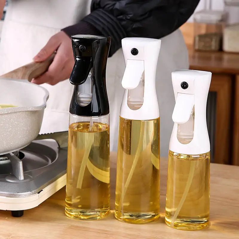 Oil Spray Bottle for Cooking & Barbecue Food Grade Plastic Dispenser - 200ml/300ml