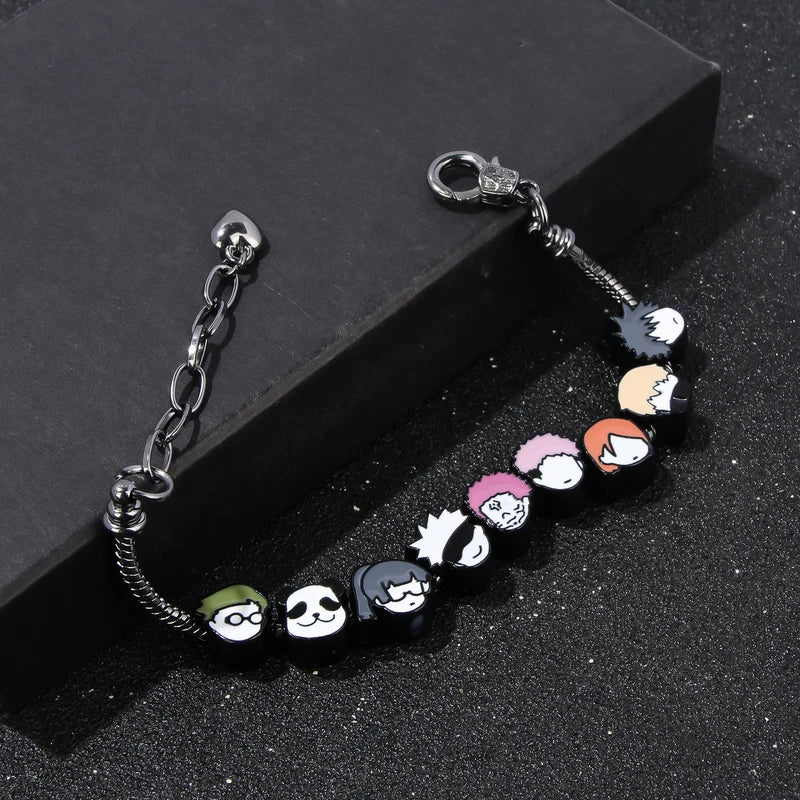 Jujutsu Kaisen Metal Bracelet for Women and Kids - Cute Anime Jewelry Gift