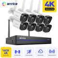 8MP Wireless CCTV Security System Kit with 16 Channels, 4K PoE Cameras, Two-Way Audio