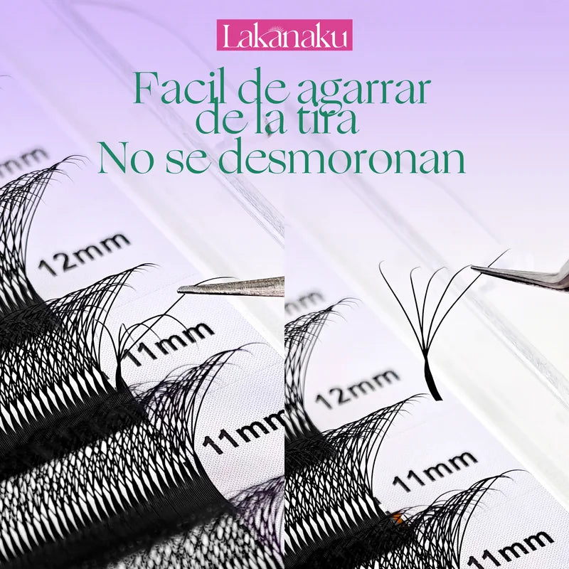 6D W Shaped Mink False Eyelashes Extension Volume Lashes for Eye Makeup