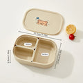Stackable Plastic Lunch Box with Detachable Compartments for School and Office