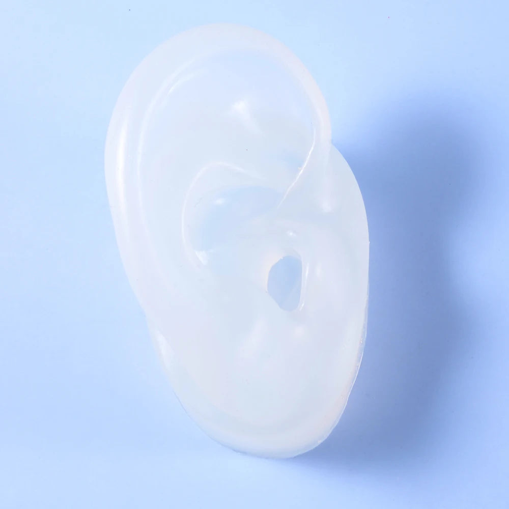 Silicone Ear Model for Piercing Practice & Display - Reusable Body Jewelry Tools
