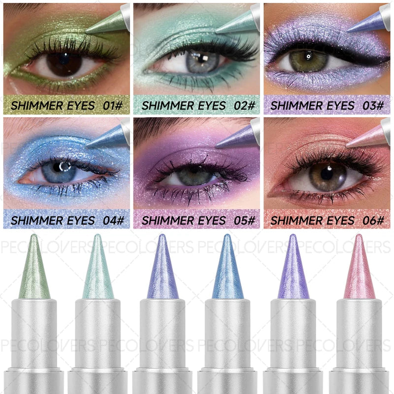 Monochromatic Glitter Eyeshadow Pen & Stick - Vibrant Eye Makeup, Perfect Gift Set