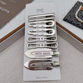 Women Metal Y2K Hair Clips Set - Exquisite Duckbill Barrettes for Girls