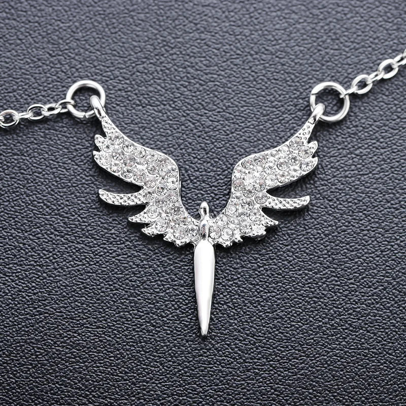 Creative Angel Wings Pendant Necklace Jewelry All-Match Clavicle Chain Charm