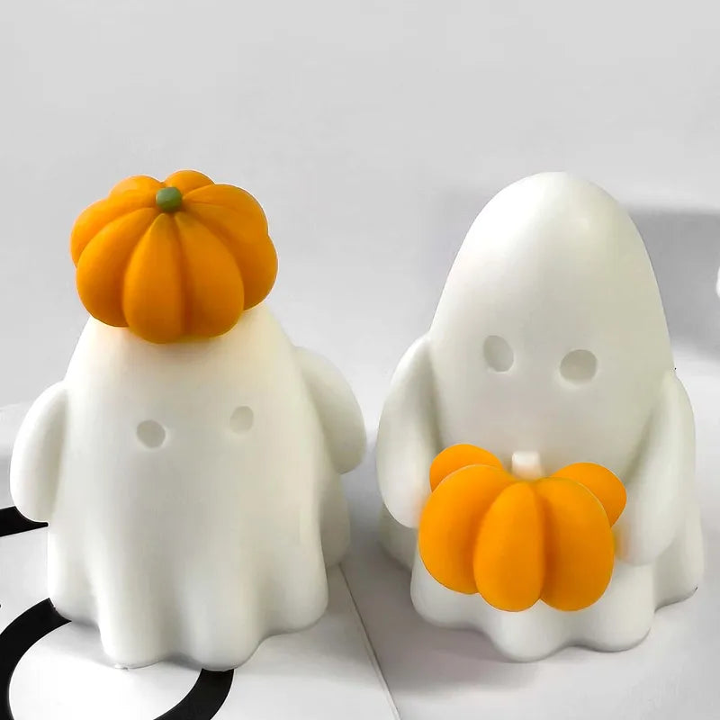 3D Halloween Pumpkin Silicone Mold for Candles Resin Crafts Party Decor