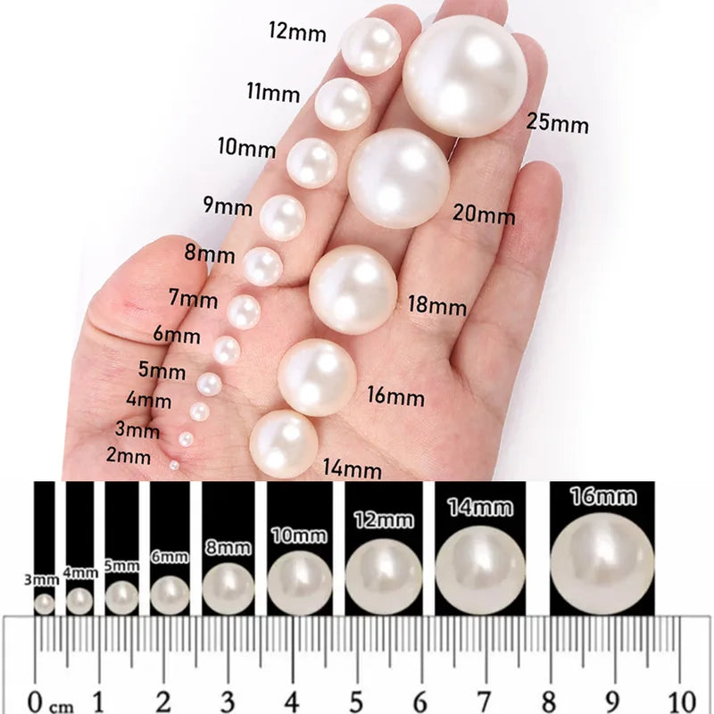 Jewelry Spacer Beads - Natural Hematite Round Cut Loose Beads 2-10MM for DIY Crafts