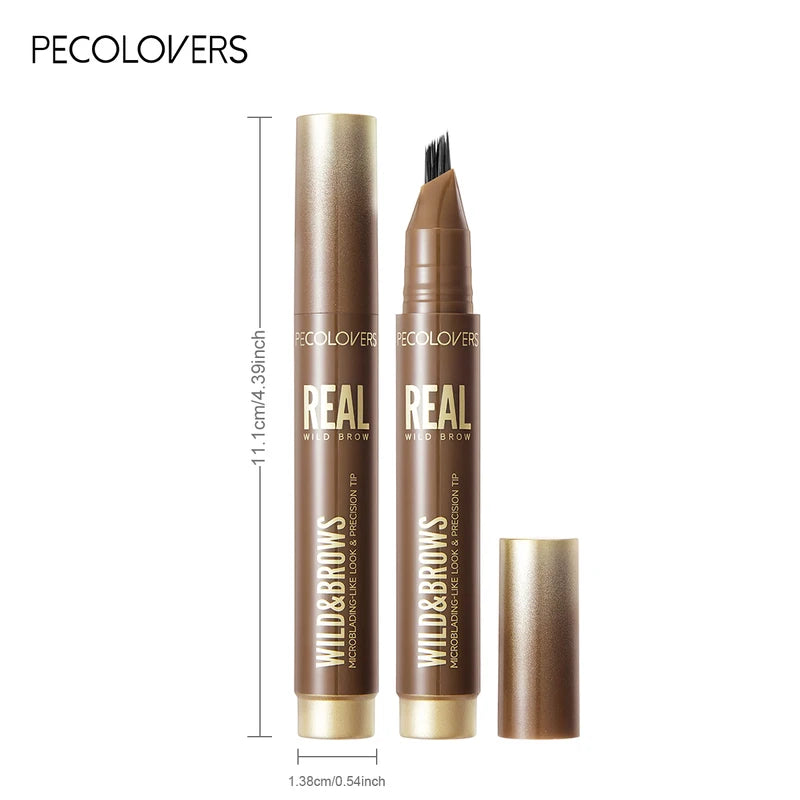Waterproof Liquid Eyebrow Pencil - Smudge-Proof Brow Liner for Natural Definition
