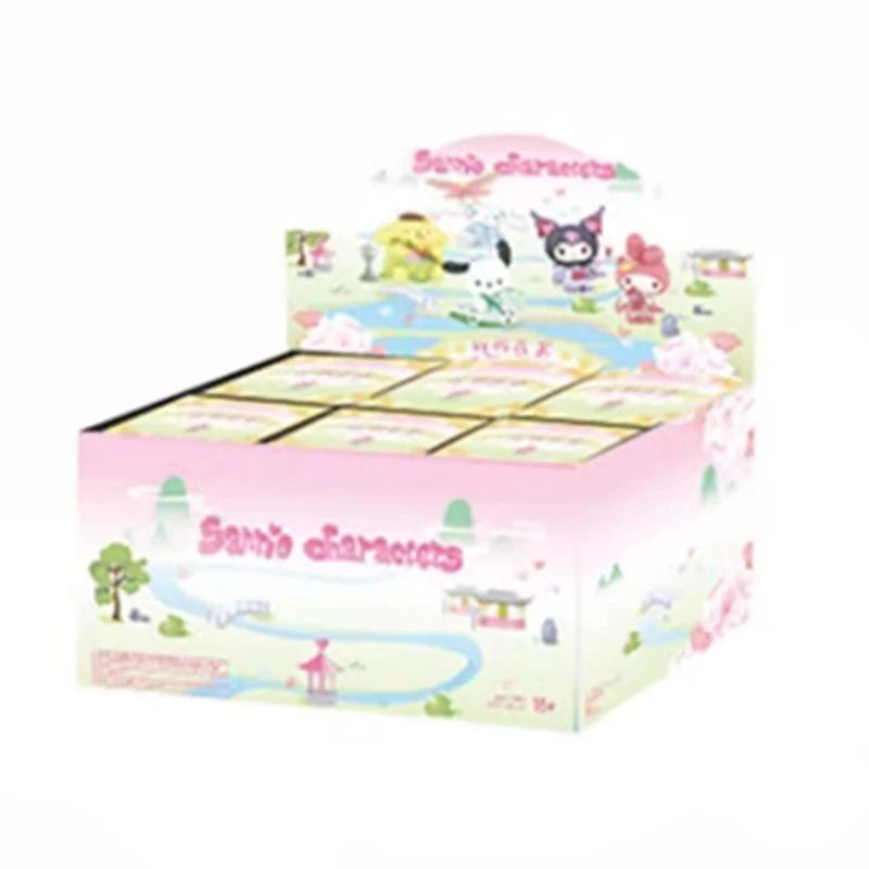 Cute Mystery Action Figure Blind Box Set with Sanrio Characters - Rhyme Flower Clothes Surprise Bag