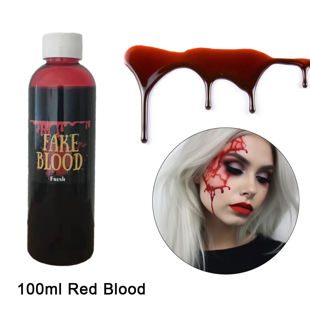Fake Blood Prop for Halloween Cosplay & Pranks - 30/60/100ml Artificial Plasma