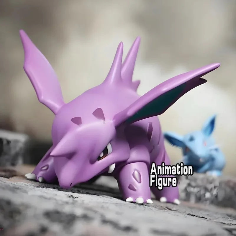 Anime Pokemon Nidoqueen & Nidoking PVC Action Figures Collectible Toys